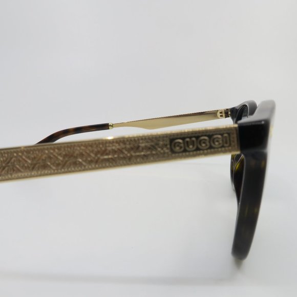 Gucci GG 1127/S ANT-T9 50mm Tortoise/Blue Round Unisex New Sunglasses - Picture 4 of 8